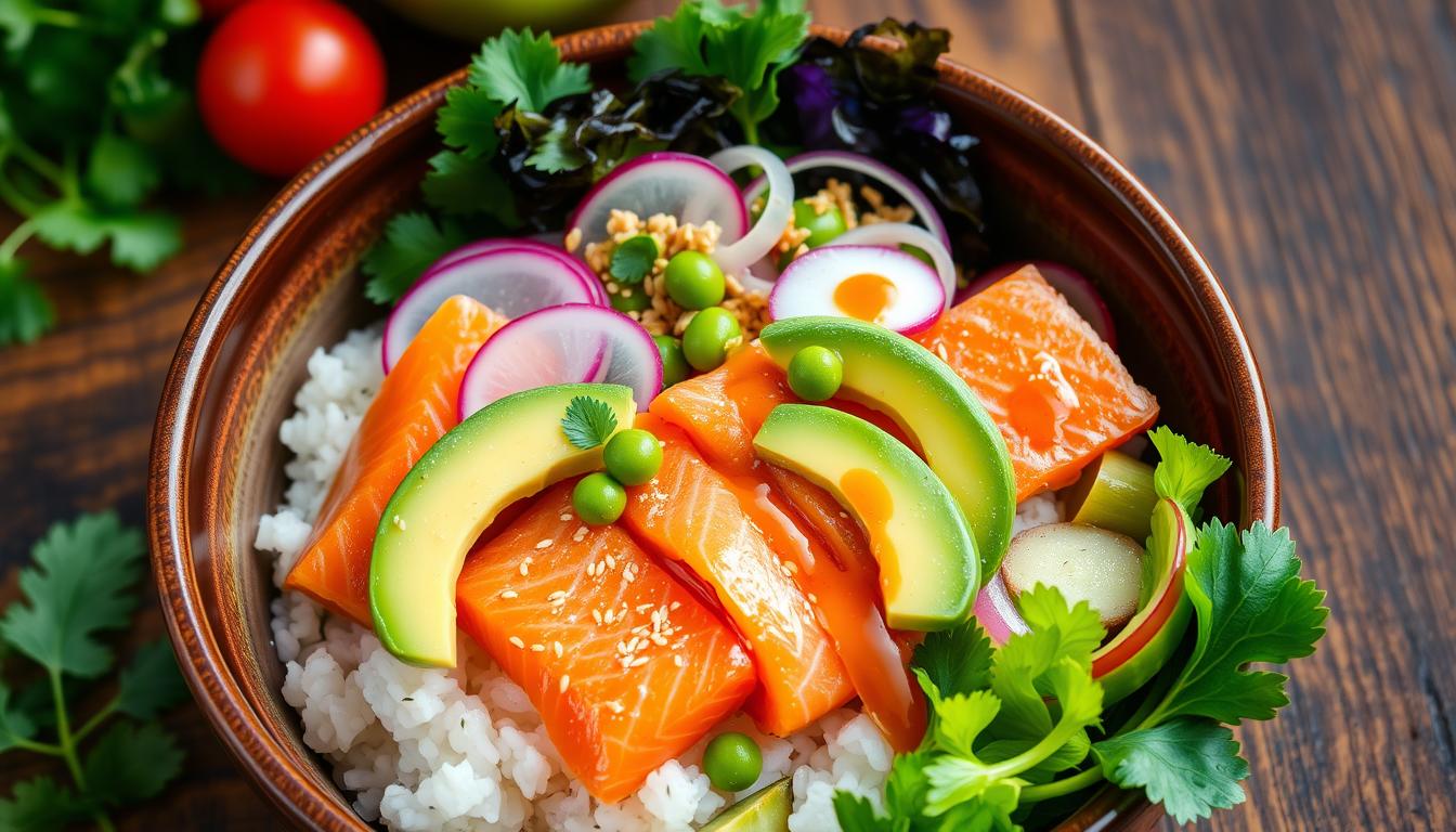 How to Make a Spicy Salmon Poke Bowl